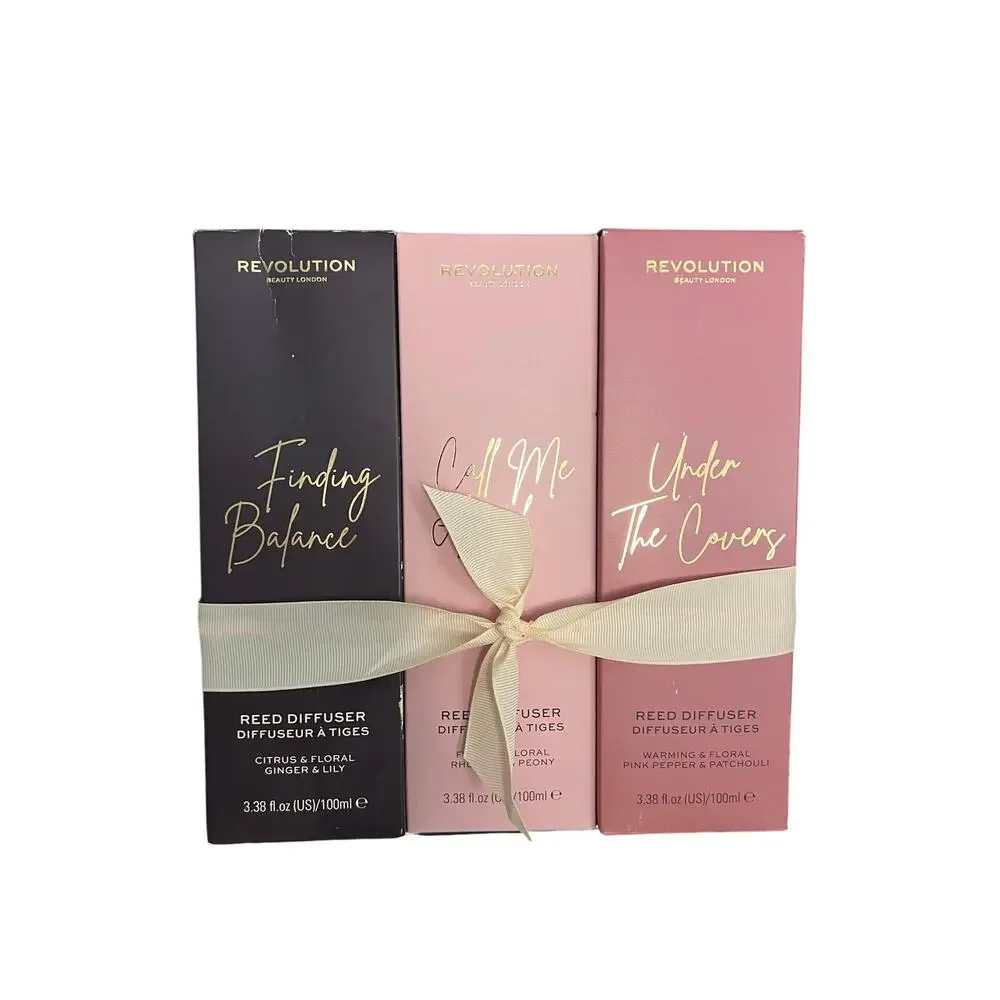 LOT OF 3 REVOLUTION LONDON REED DIFFUSER - 3 SCENTS NIB